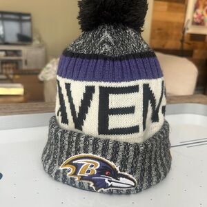 NFL Ravens Black and Purple Knit Hat